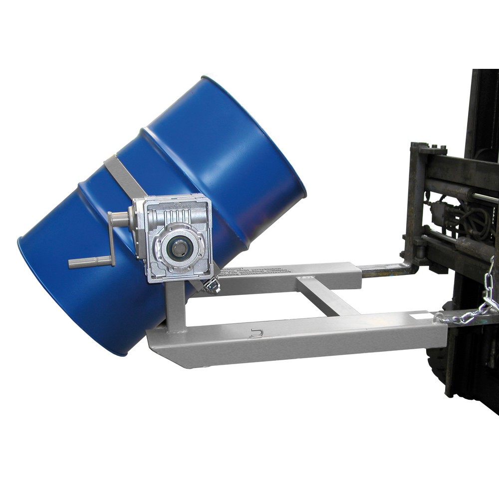 Produktabbildung: Bauer® Fasskipper FD-HK, lackiert, Mausgrau