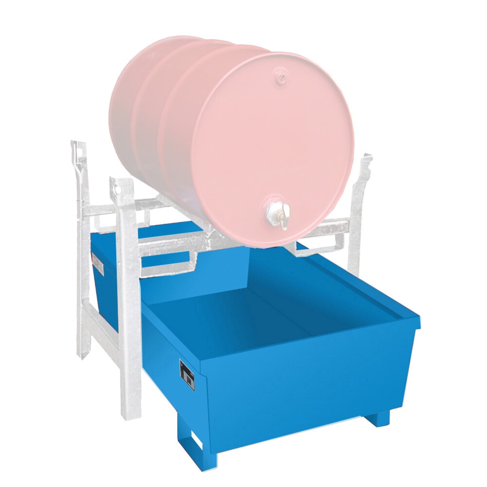 Produktabbildung: Bauer® Fassregal-Auffangwanne FRA-1, lackiert, Lichtblau
