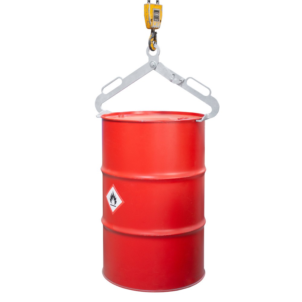 Produktabbildung Nr. 2: Bauer® Fasszange LGZ für stehende 200-Liter-Stahl-Spund- u. Stahl-Deckelfässer, verzinkt