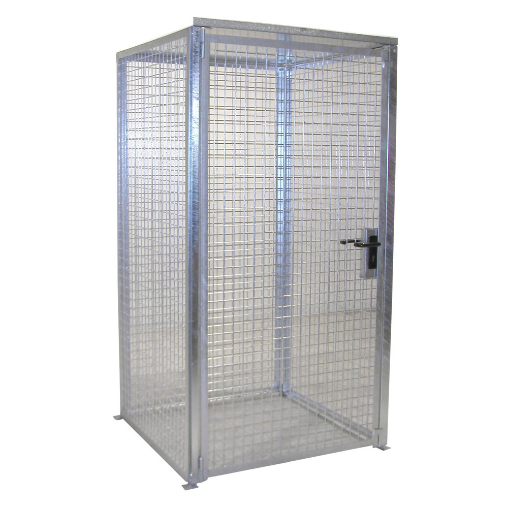 Produktabbildung: Bauer® Gasflaschen-Container, mit Dach, 1-türig, 16 Flaschen