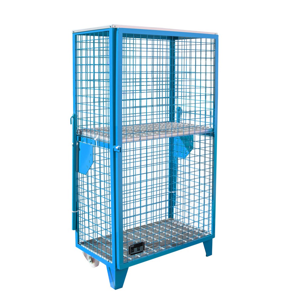 Produktabbildung Nr. 1: Bauer® Gasflaschen-Gitterschrank, 1-türig, Sockelfüsse/Räder, HxBxT 1.580 x 860 x 500 mm