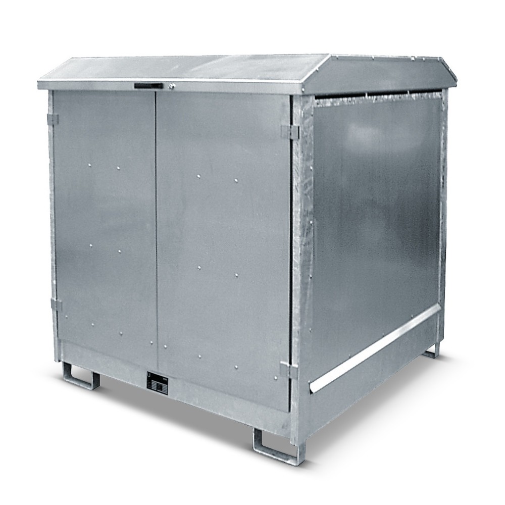 Illustration du produit: Bauer® Box de sécurité GD-N, avec bac de rétention pour 4 x 200 l, HxlxP 1 550 x 1 440 x 1 500 mm