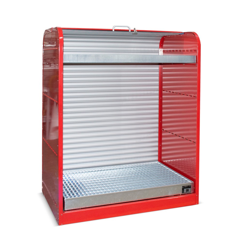 Produktabbildung Nr. 1: Bauer® Armoire à volet roulant pour substances dangereuses RSG3, bac de rétention pour 6 x 60 l et bac pour petits bidons inclus
