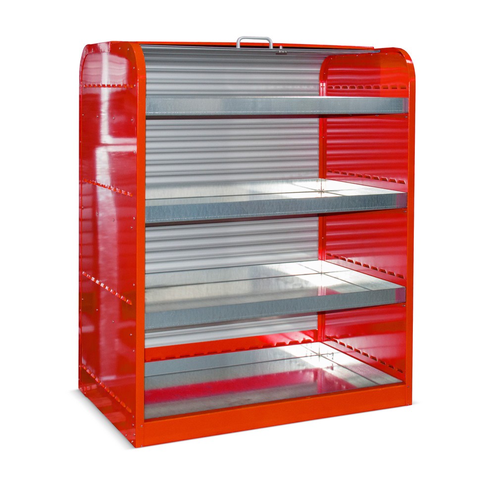 Produktabbildung Nr. 1: Bauer® Armoire à volet roulant pour substances dangereuses RSG4, 4 bacs pour petits bidons inclus