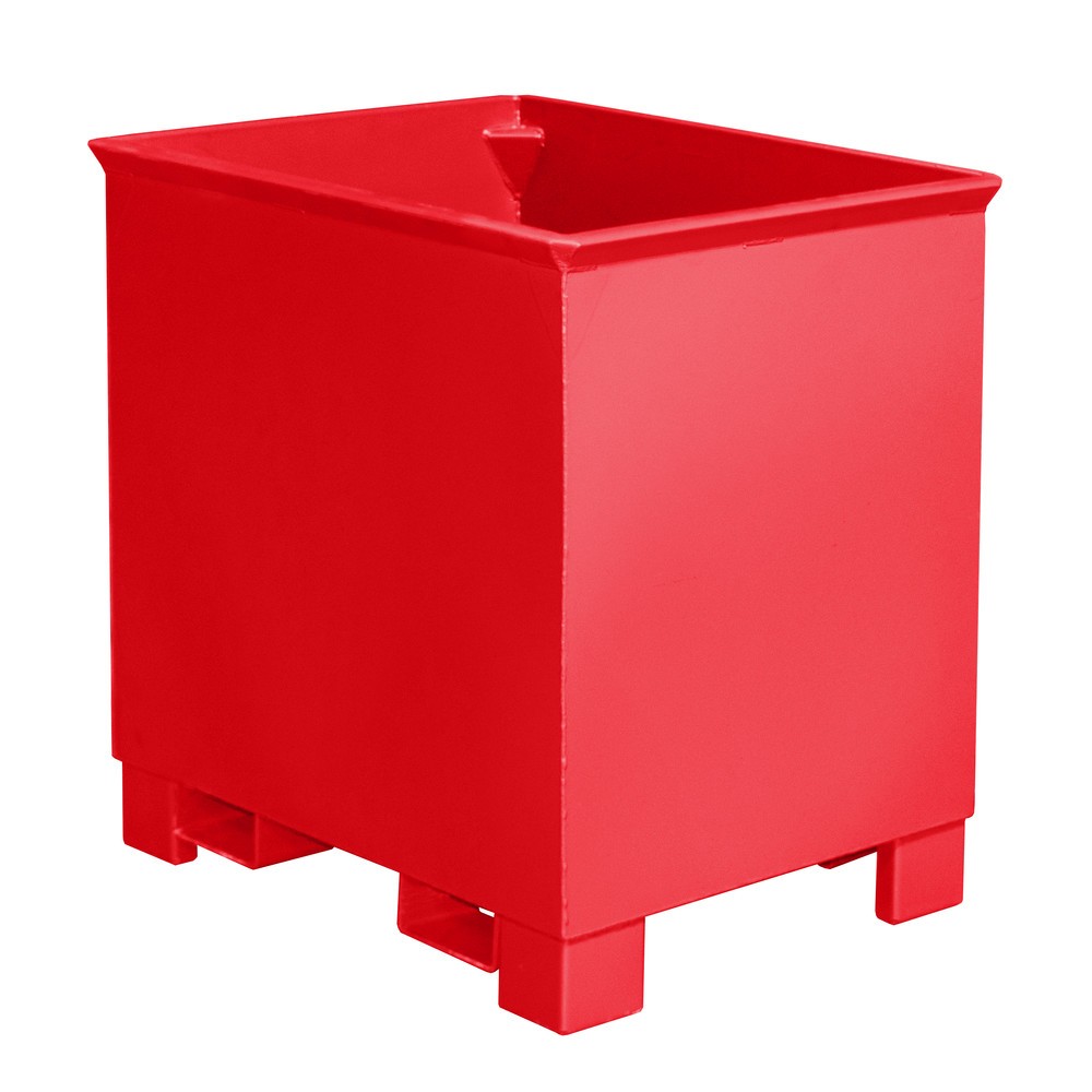 Produktabbildung Nr. 2: Bauer® Grossbehälter für Routenzüge, lackiert, Volumen 0,8 m³, RAL 7005 mausgrau