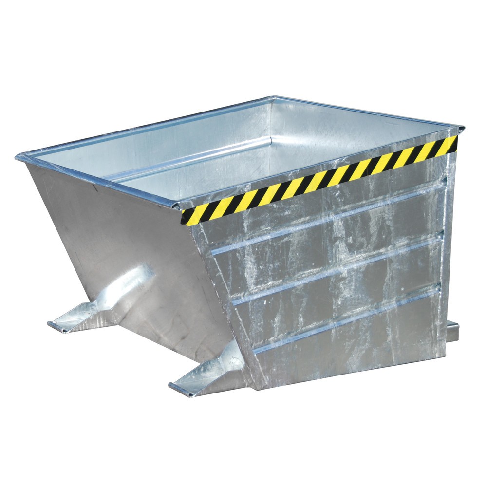 Produktabbildung Nr. 1: Bauer® Kippbehälter kompakt, verzinkt, TK 1.500 kg, Volumen 1 m³