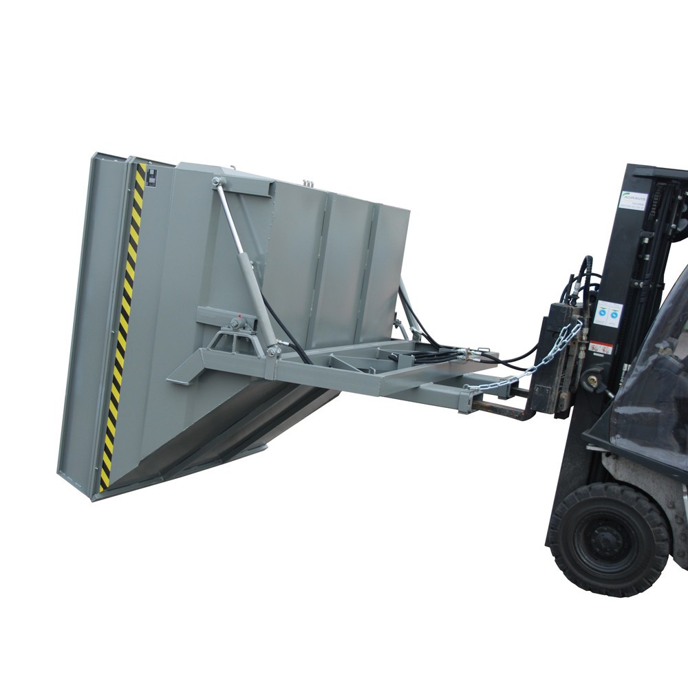 Produktabbildung Nr. 2: Bauer® Kippbehälter Typ BKC-H, Volumen 4,0 m³, RAL 7005 mausgrau