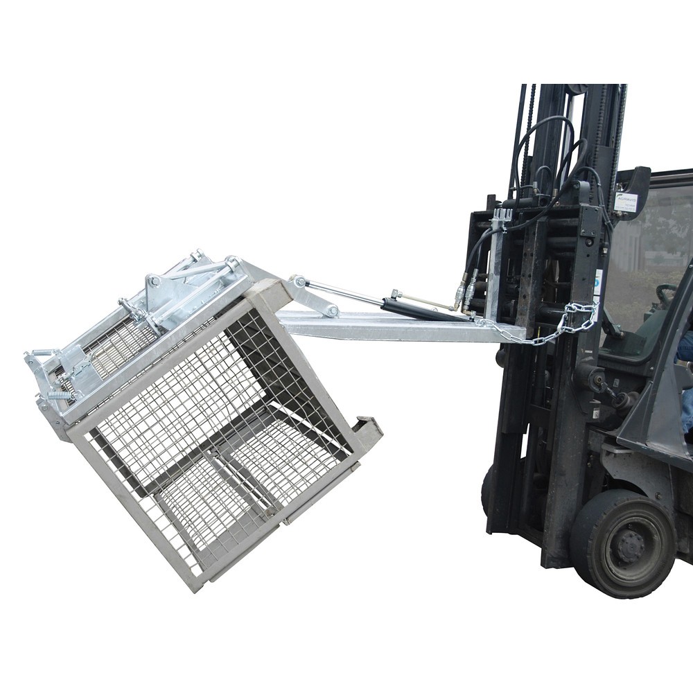 Produktabbildung Nr. 2: Bauer® Kippomat Typ KG-A, Kippvorgang über Staplerhydraulik, feuerverzinkt, TK 500 kg