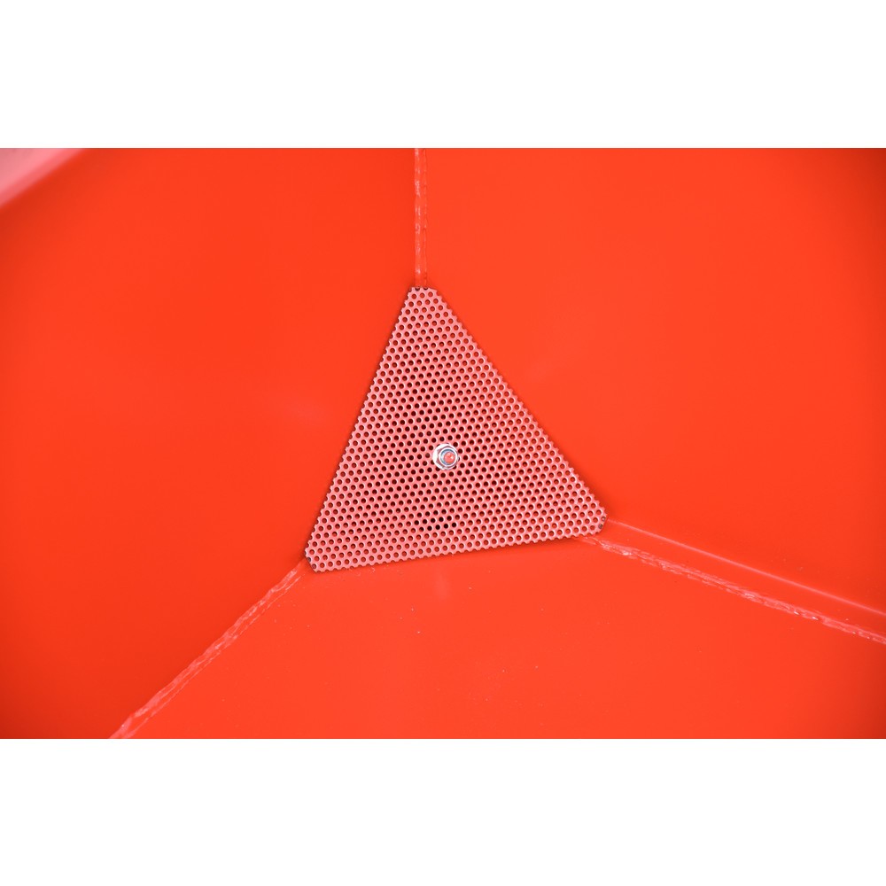 Illustration du produit: Bauer® Mini benne à copeaux, très faible hauteur de construction, peinte, volume 0,27 m³, RAL 3000 rouge feu