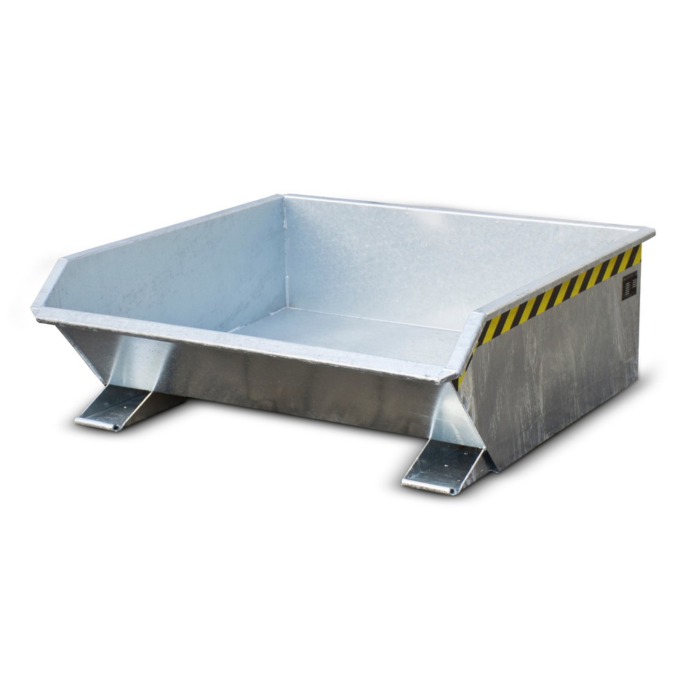 Illustration du produit: Bauer® Mini benne basculante, très faible hauteur de construction, galvanisée, volume 0,46 m³