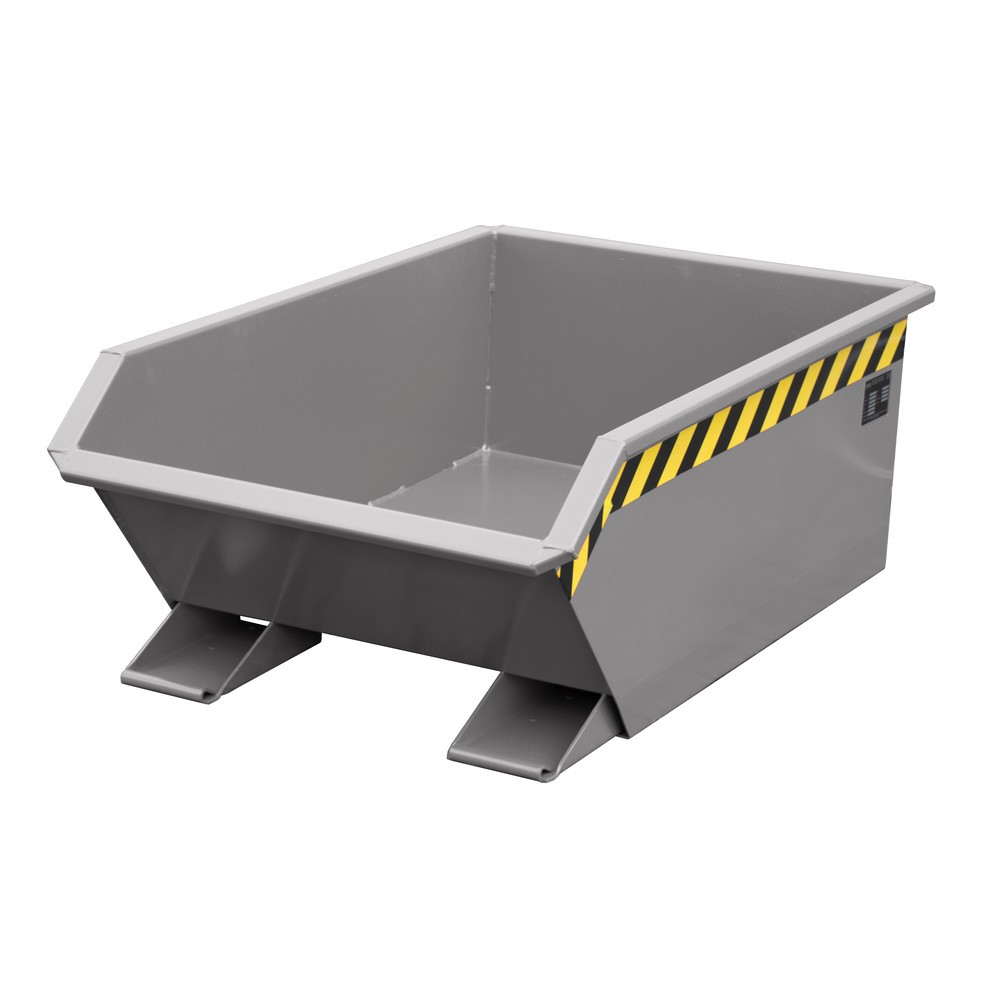 Illustration du produit: Bauer® Mini benne basculante, très faible hauteur de construction, peinte, volume 0,27 m³, RAL 7005 gris souris