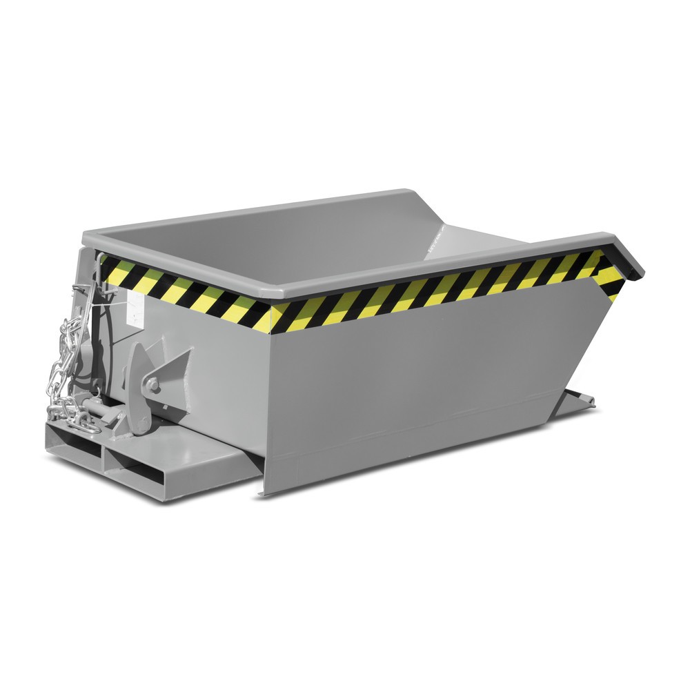 Produktabbildung Nr. 5: Bauer® Mini-Kippbehälter, extrem niedrige Bauhöhe, lackiert, Volumen 0,23 m³, RAL 5012 lichtblau