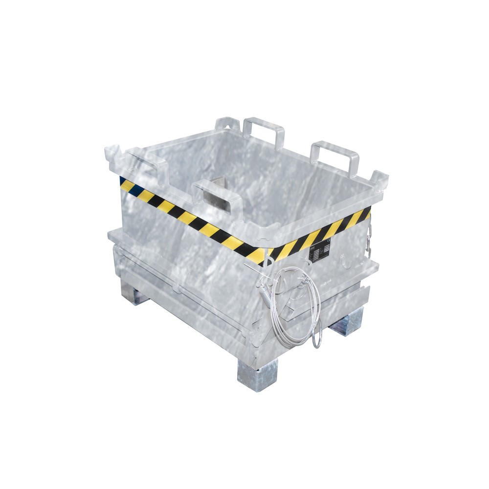 Illustration du produit: Bauer® Mini-poubelle, volume 0,13 m³, galvanisée à chaud