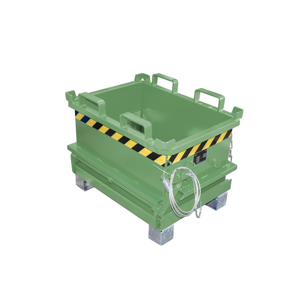 Illustration du produit: Bauer® Mini-poubelle, volume 0,13 m³, RAL 6011 vert réséda