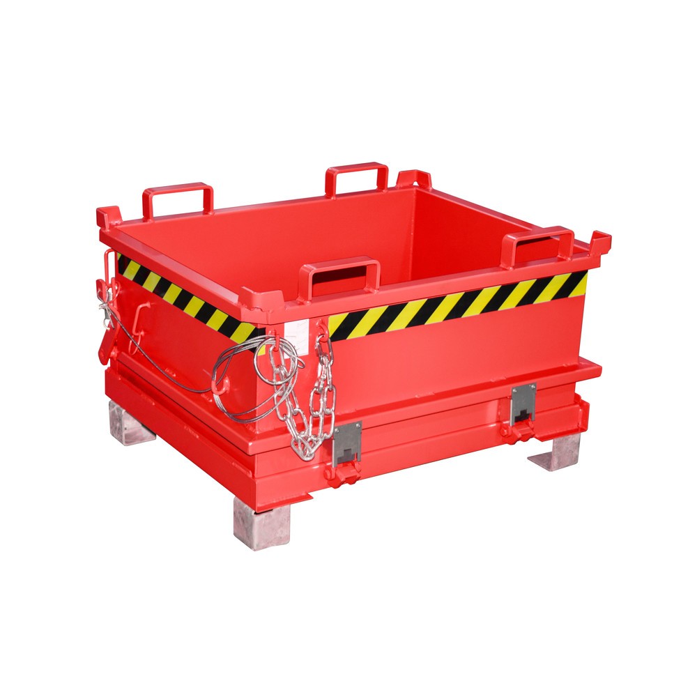 Illustration du produit: Bauer® Mini-poubelle, volume 0,24 m³, RAL 3000 rouge feu