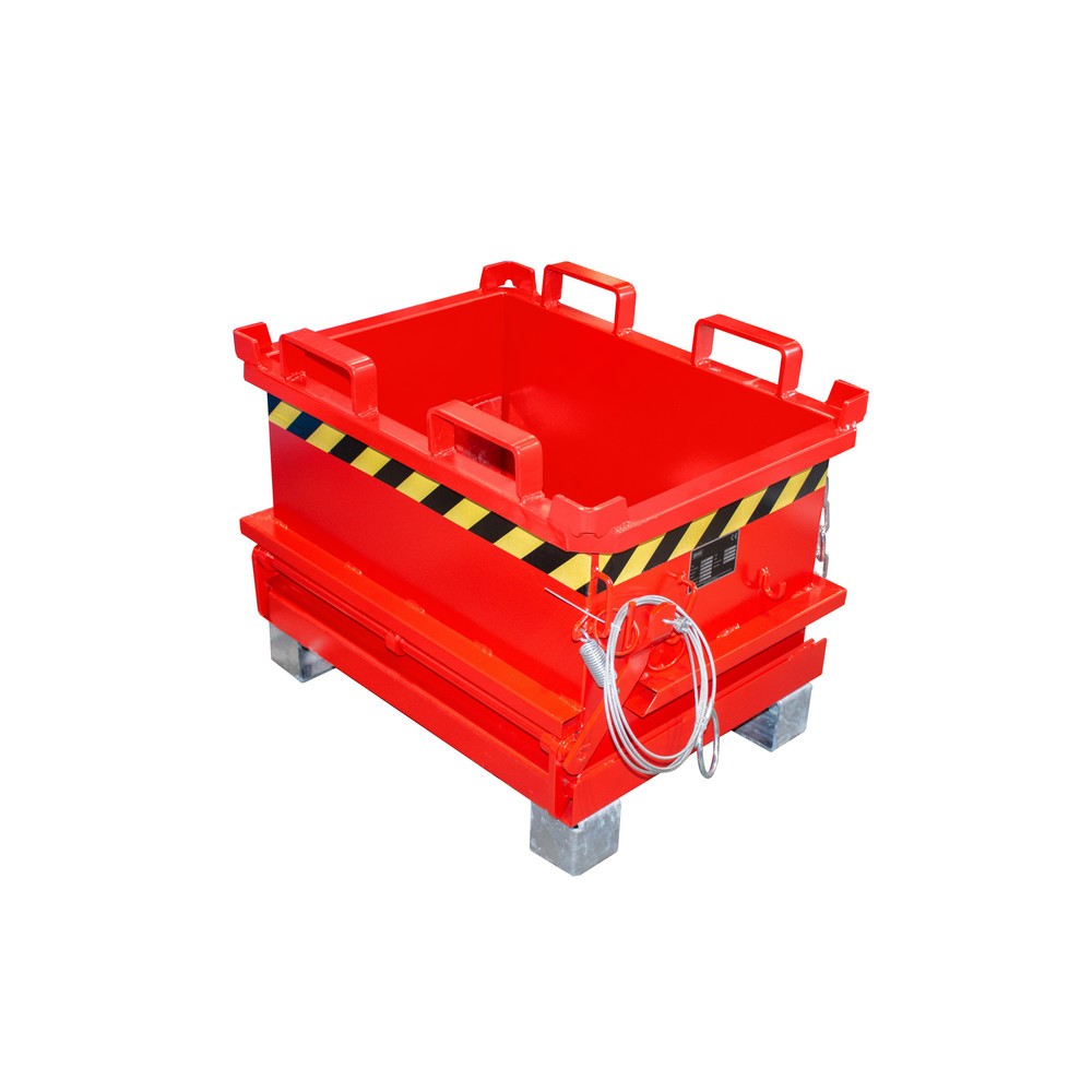 Illustration du produit: Bauer® Mini-poubelle, volume 0,13 m³, RAL 3000 rouge feu