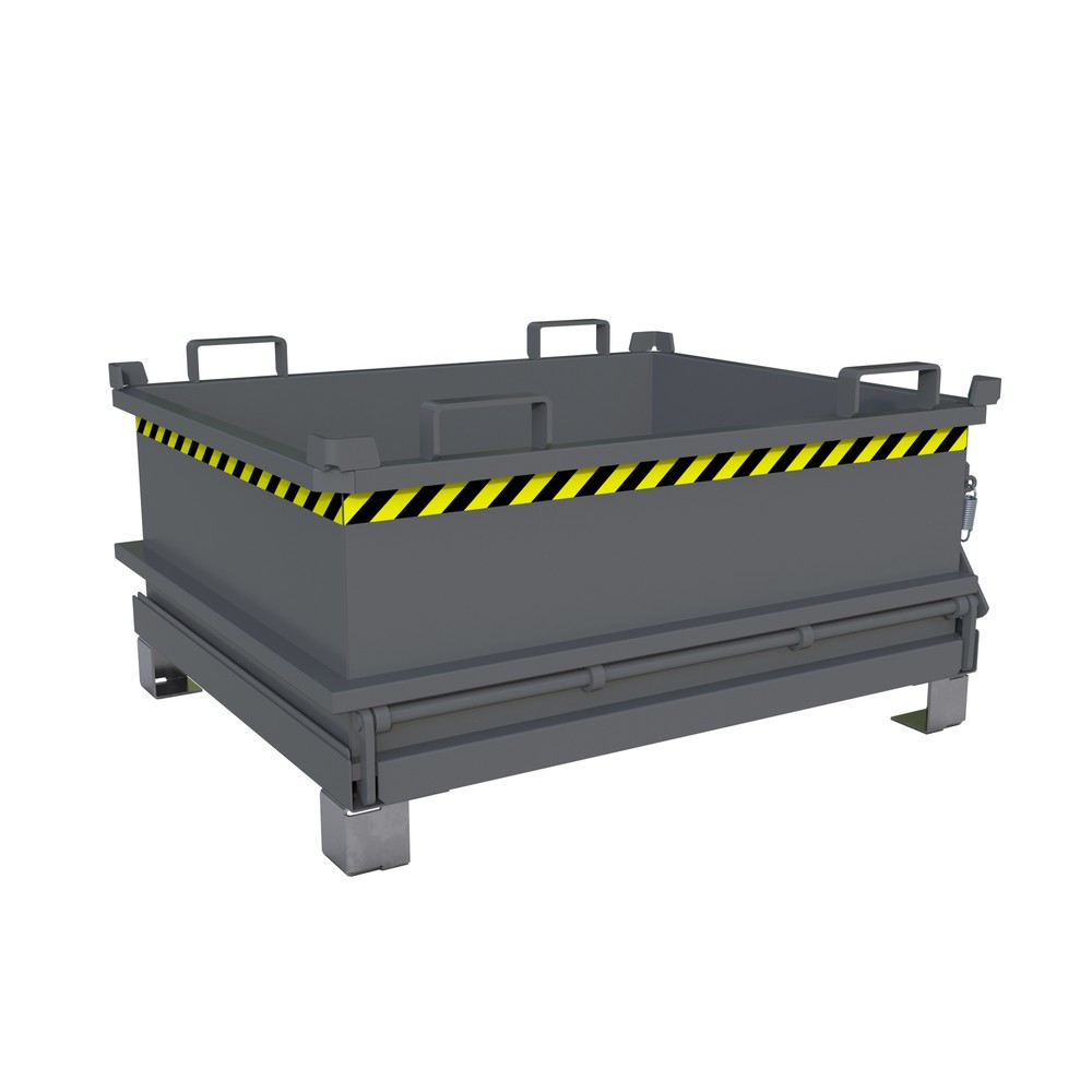 Illustration du produit: Bauer® Mini-poubelle, volume 0,37 m³, RAL 7005 gris souris