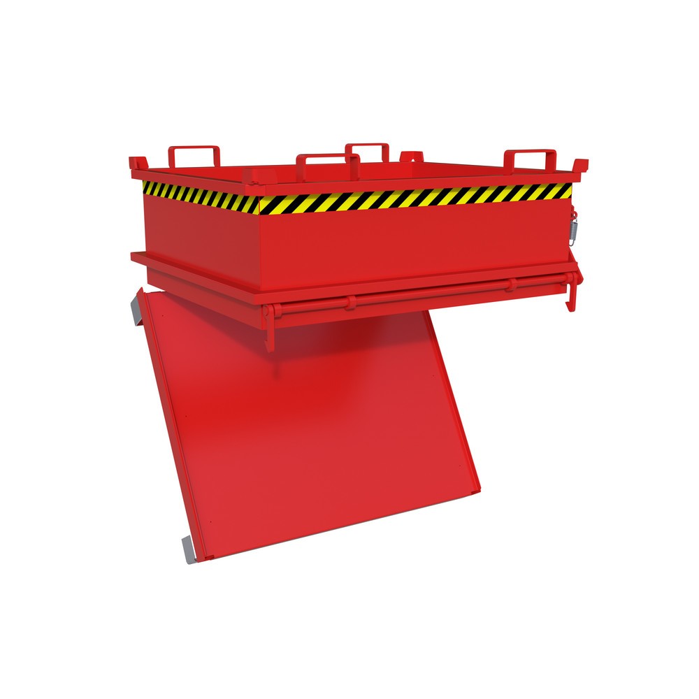Produktabbildung Nr. 2: Bauer® Mini-poubelle, volume 0,37 m³, RAL 3000 rouge feu