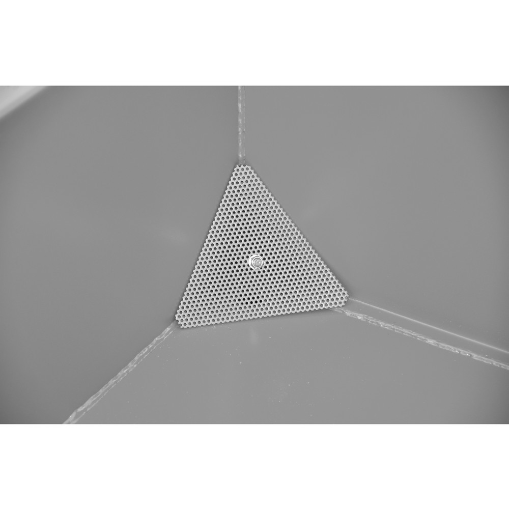 Produktabbildung Nr. 7: Bauer® Mini-Spänebehälter mit Abrollmechanik, niedrige Bauhöhe, lackiert, Volumen 0,275 m³, RAL 5012 lichtblau