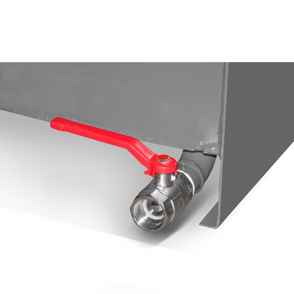 Produktabbildung Nr. 8: Bauer® Mini-Spänebehälter mit Abrollmechanik, niedrige Bauhöhe, lackiert, Volumen 0,275 m³, RAL 5012 lichtblau