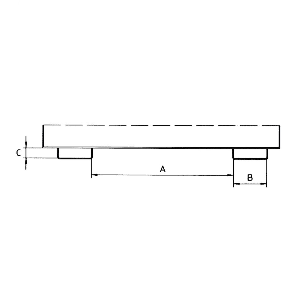 Produktabbildung Nr. 2: Bauer® Kippbehälter, niedrige Bauhöhe, lackiert, Volumen 1,5 m³, RAL 2000 gelborange