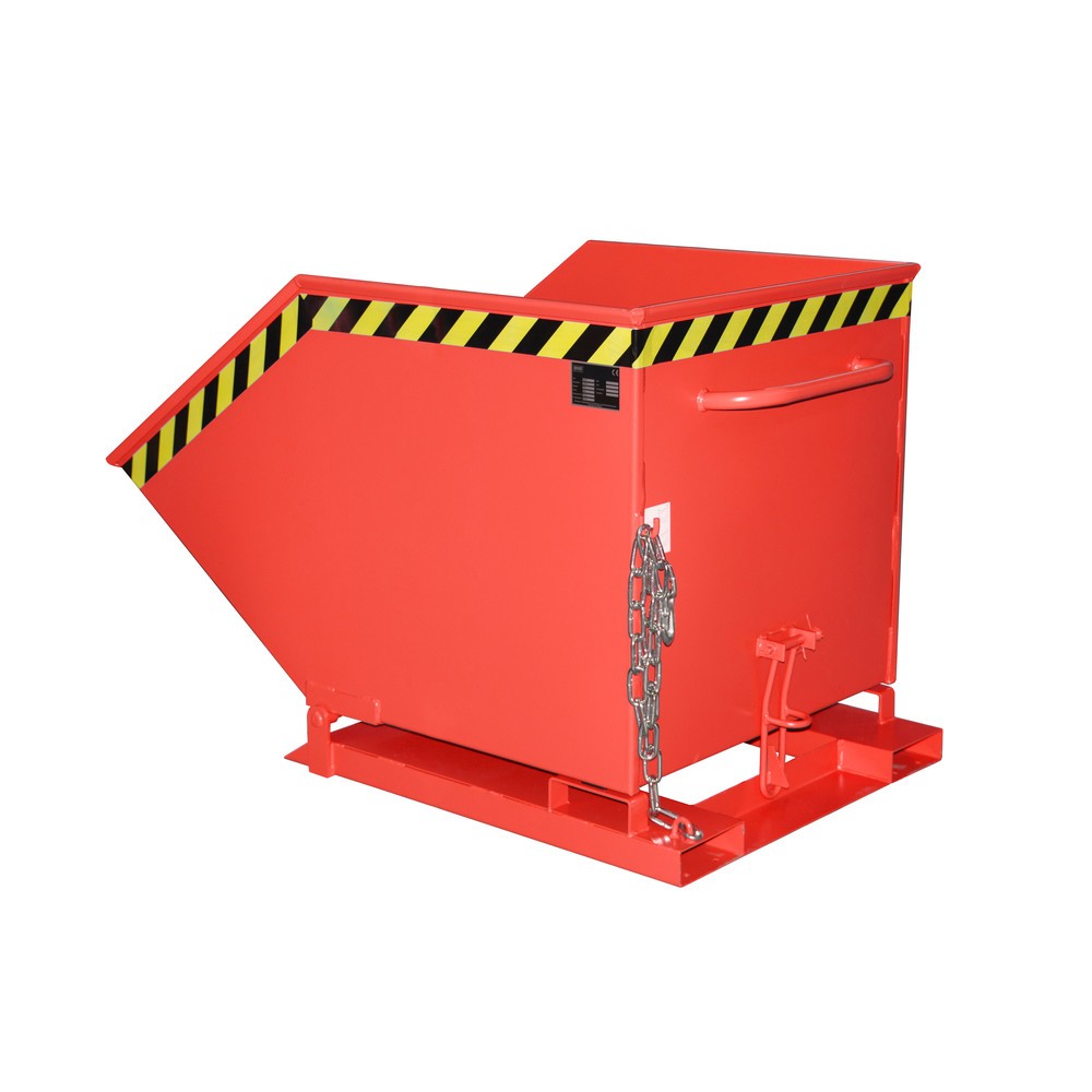 Produktabbildung Nr. 1: Bauer® Muldenkipper, kastenförmige Mulde, lackiert, Volumen 0,6 m³, RAL 3000 feuerrot