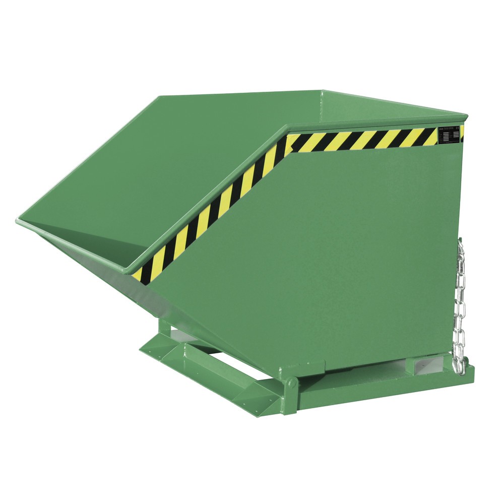 Produktabbildung Nr. 1: Bauer® Muldenkipper, kastenförmige Mulde, lackiert, Volumen 0,8 m³, RAL 6011 resedagrün