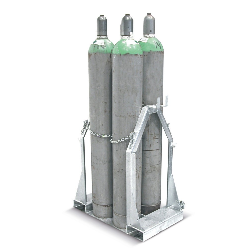 Illustration du produit: Bauer® Palette à bouteilles de gaz pour 4 bouteilles de gaz, Ø 250 mm
