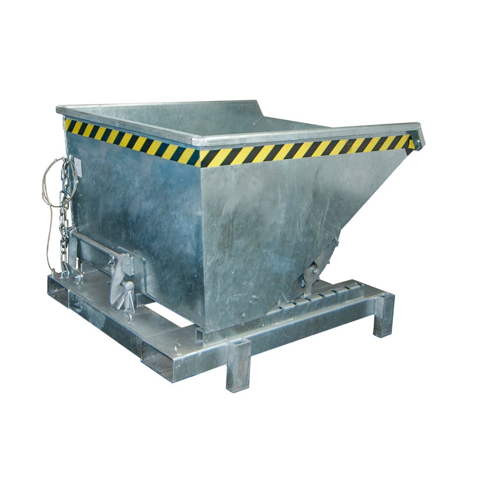 Produktabbildung Nr. 1: Bauer® Schwerlast-Kippbehälter, Tragkraft 4.000 kg, verzinkt, Volumen 0,6 m³
