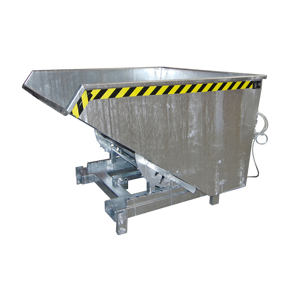 Produktabbildung Nr. 1: Bauer® Schwerlast-Kippbehälter, Tragkraft 4.000 kg, verzinkt, Volumen 0,9 m³