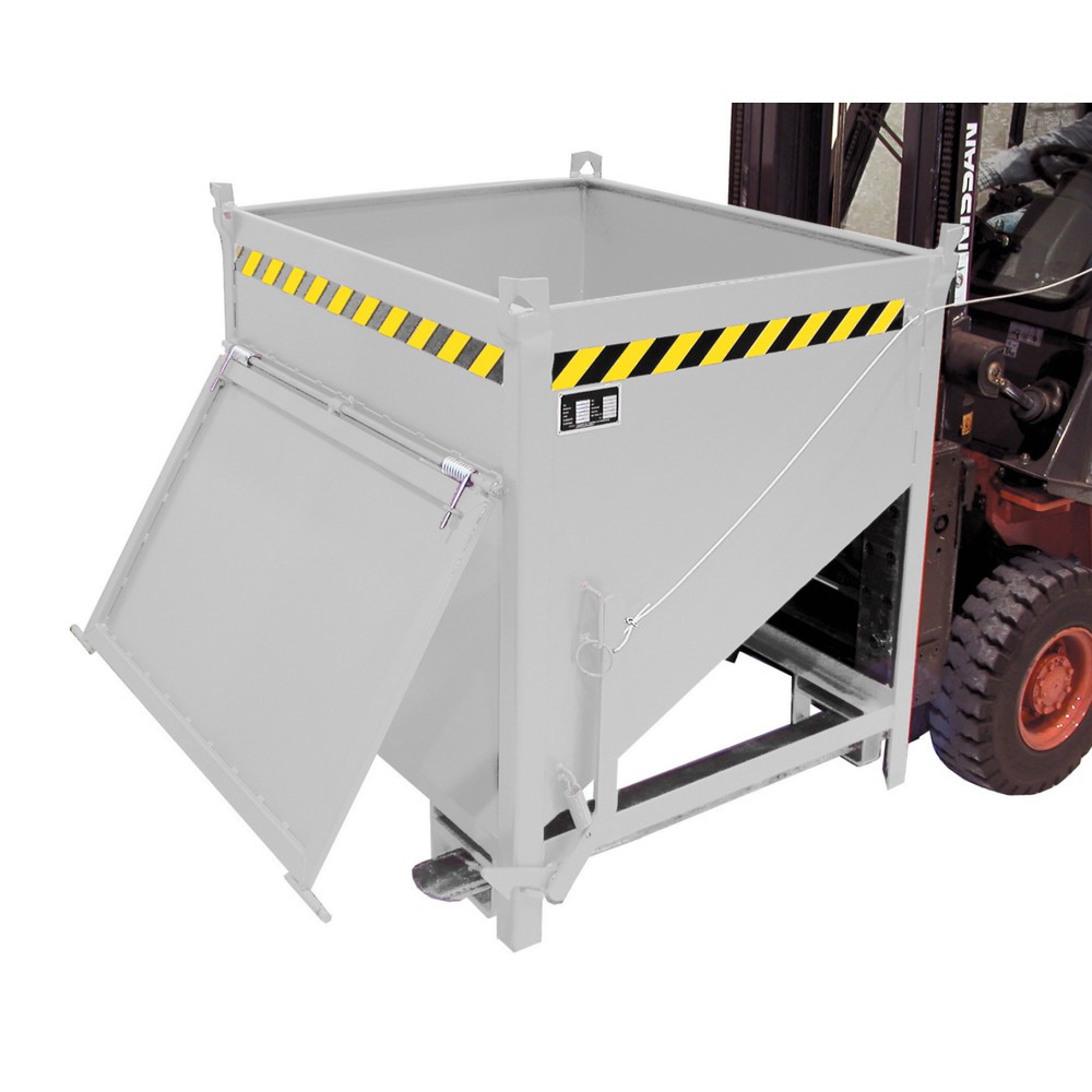 Produktabbildung Nr. 1: Bauer® Silobehälter mit Klappe, verzinkt, TK 1.000 kg, Volumen 0,75 m³