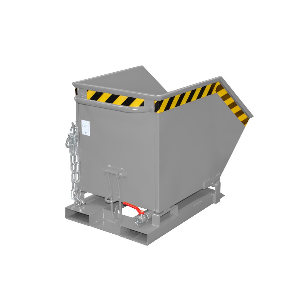 Produktabbildung Nr. 1: Bauer® Späne-Kippmulde, kastenförmige Mulde, lackiert, Volumen 0,25 m³, RAL 7005 mausgrau