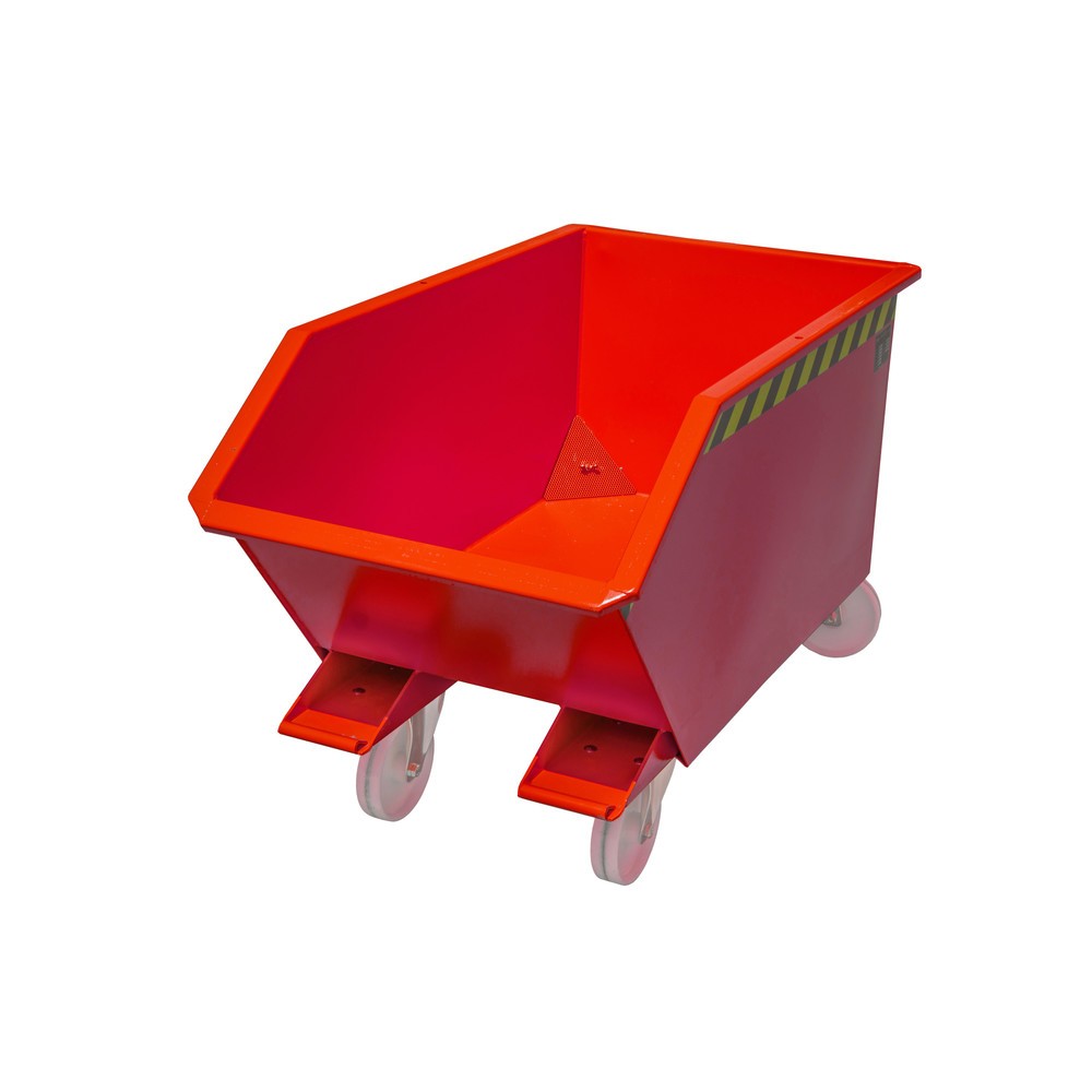 Produktabbildung: Bauer® Spänebehälter GU-E 300, lackiert, Feuerrot