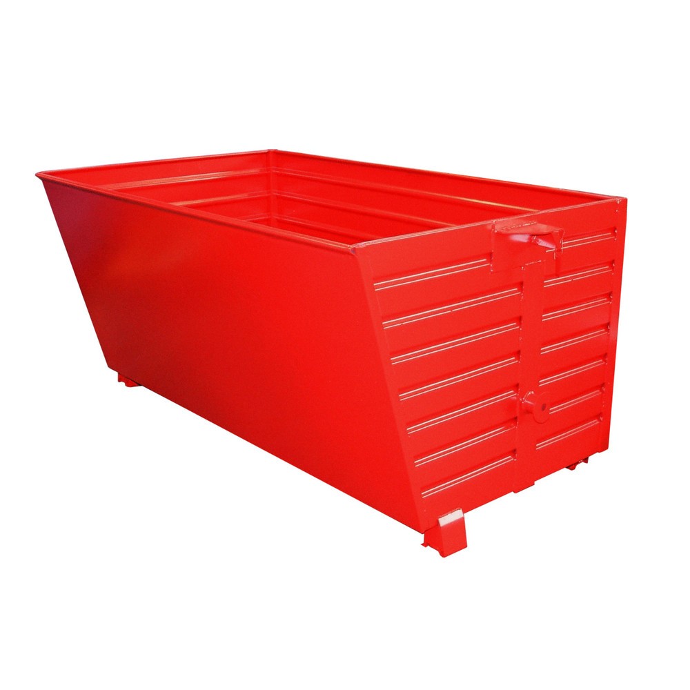 Produktabbildung Nr. 1: Bauer® Stapelbarer Kippbehälter, lackiert, Volumen 2 m³, RAL 3000 feuerrot
