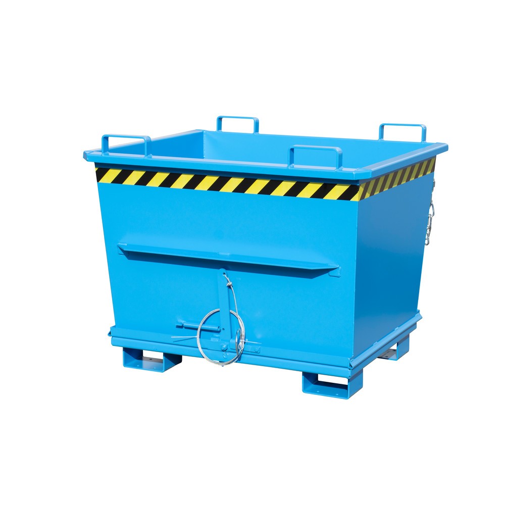 Produktabbildung Nr. 1: Bauer® Stapelbarer Klappbodenbehälter, lackiert, Volumen 0,7 m³, RAL 5012 lichtblau