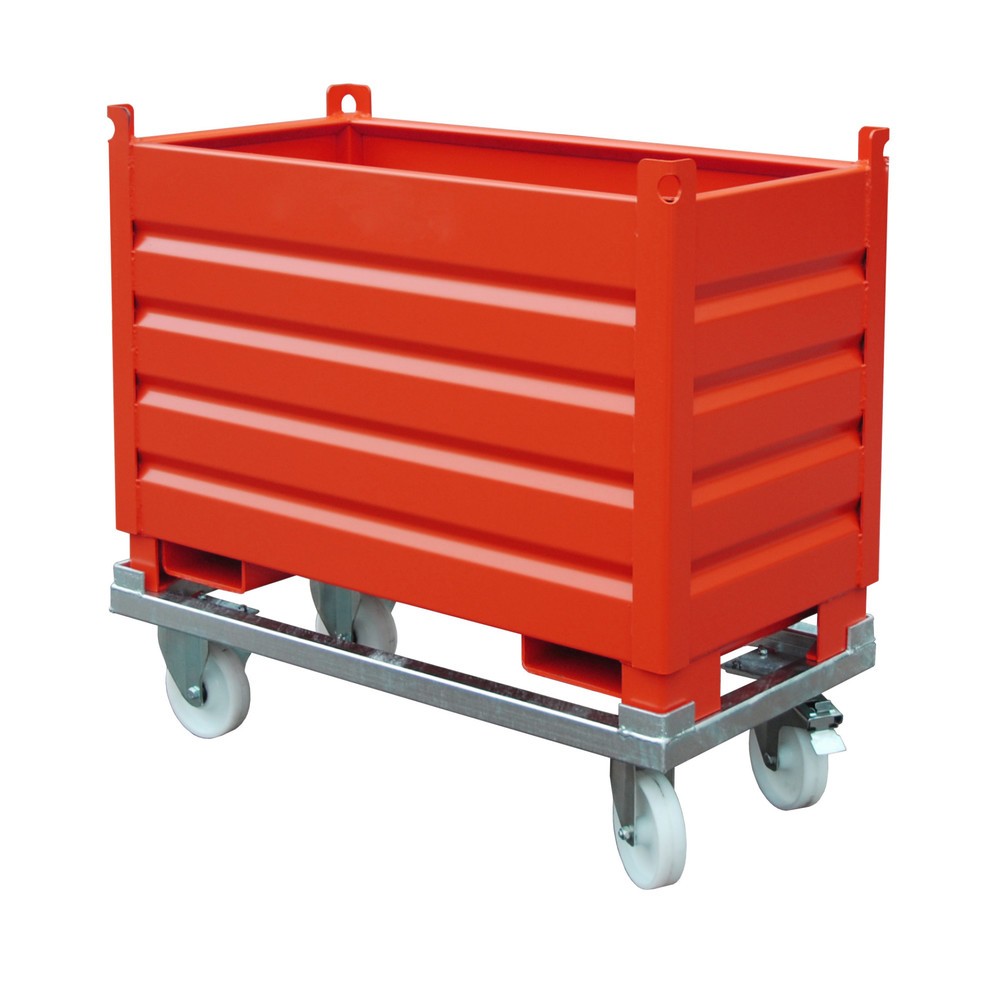 Produktabbildung Nr. 2: Bauer® Système de poubelle type SBS, volume 0,5 m³, RAL 3000 rouge feu