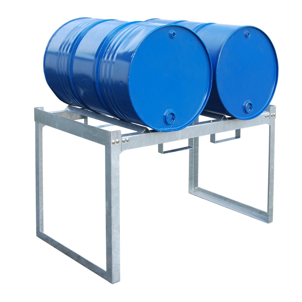 Produktabbildung Nr. 2: Bauer® Système de rayonnage à fûts modulaire, H x l x P 780 x 1 310 x 800 mm, pour 2 fûts à 200 l