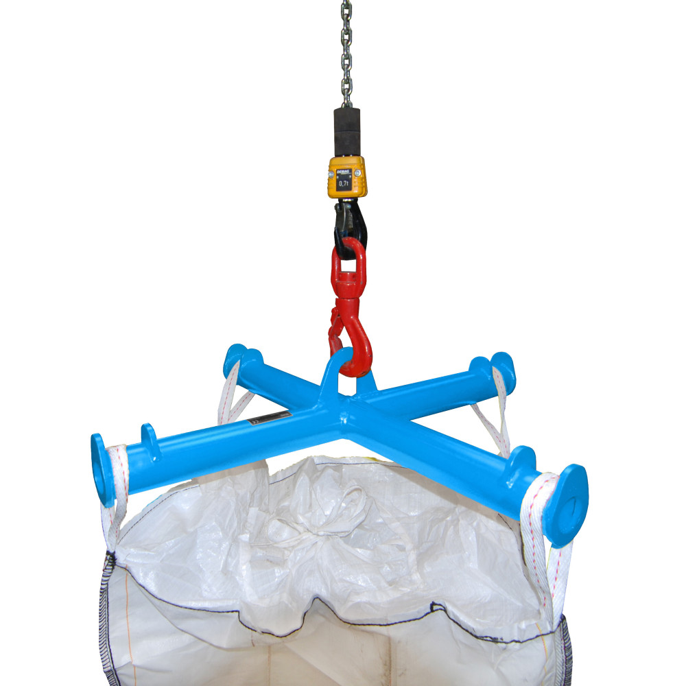 Produktabbildung Nr. 2: Bauer® Traverse de levage pour Big-Bag, capacité de charge 2 000 kg, peinte, RAL 5012 bleu clair