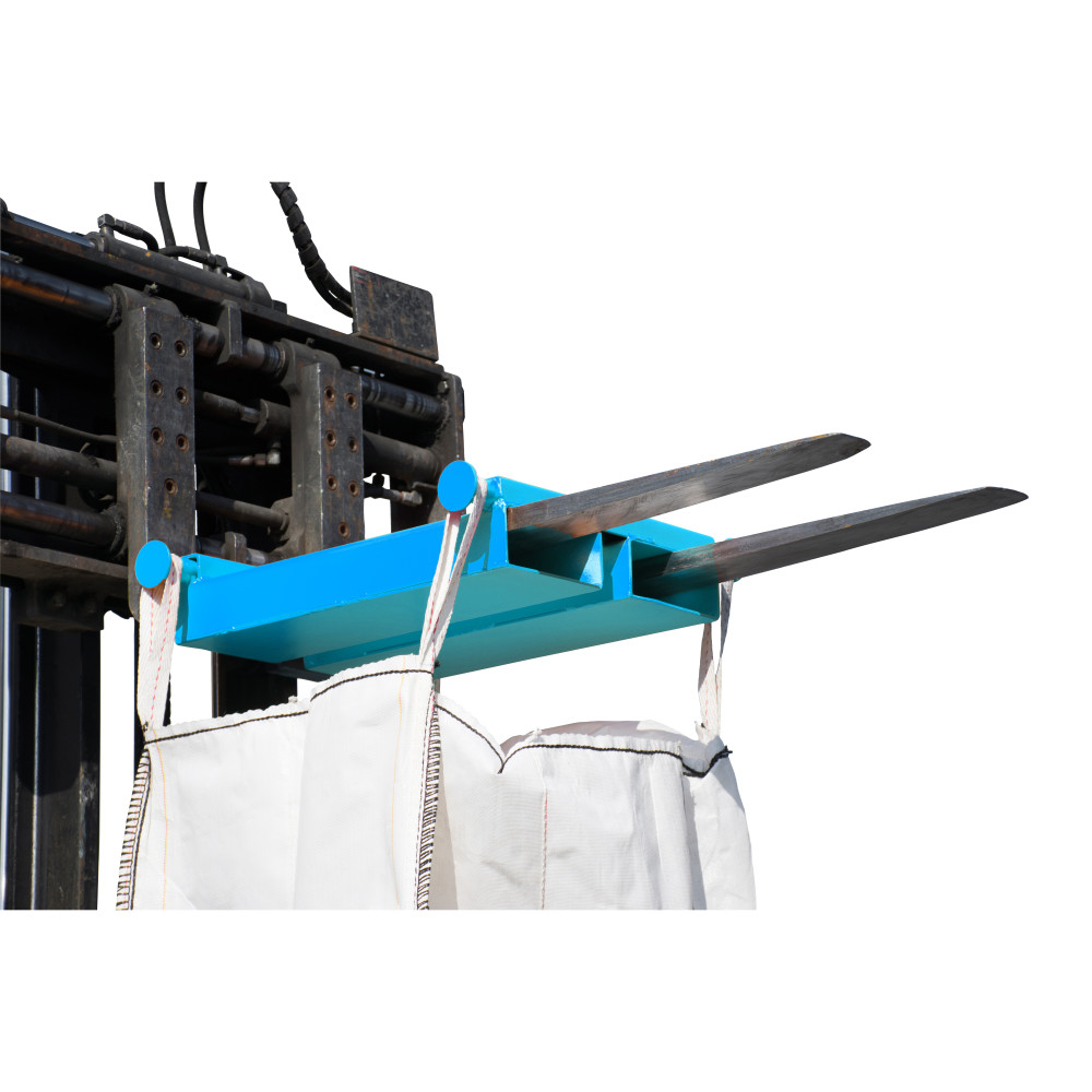Produktabbildung Nr. 1: Bauer® Traverse de levage pour Big-Bag, spécial chariot, capacité de charge 1 000 kg, peinte, bleu clair