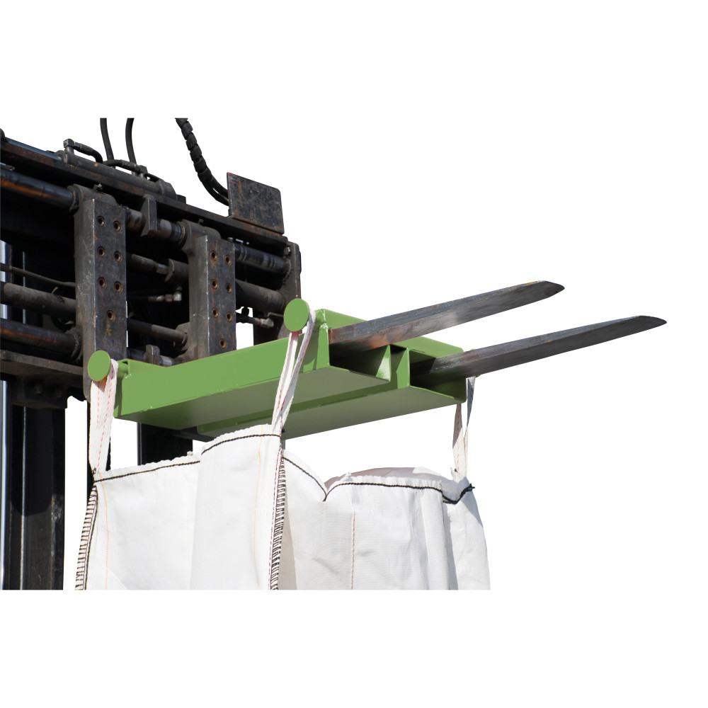 Produktabbildung Nr. 1: Bauer® Traverse de levage pour Big-Bag, spécial chariot, capacité de charge 1 000 kg, peinte, vert réséda