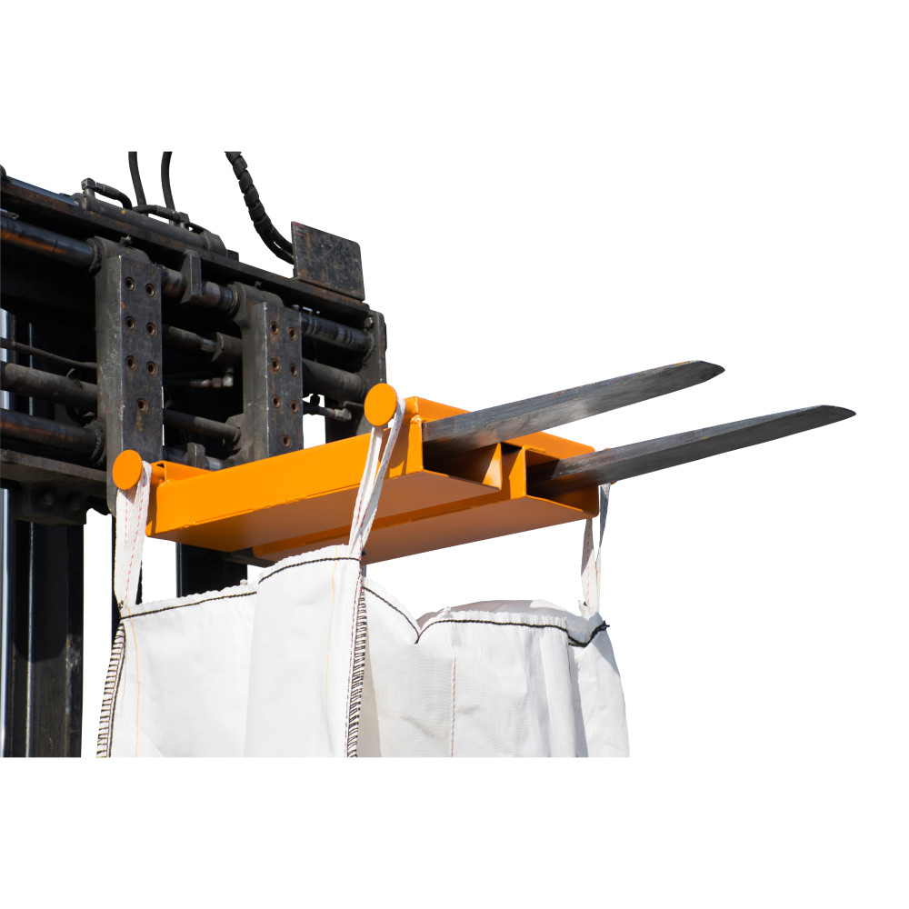 Produktabbildung Nr. 1: Bauer® Traverse de levage pour Big-Bag, spécial chariot, capacité de charge 1 000 kg, peinte, orangé jaune