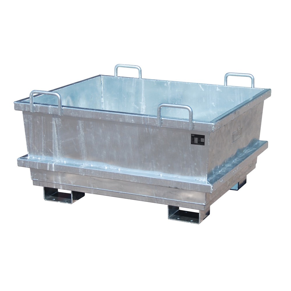 Produktabbildung: Bauer® Universal-Container Typ UC, Volumen 0,5 m³, feuerverzinkt