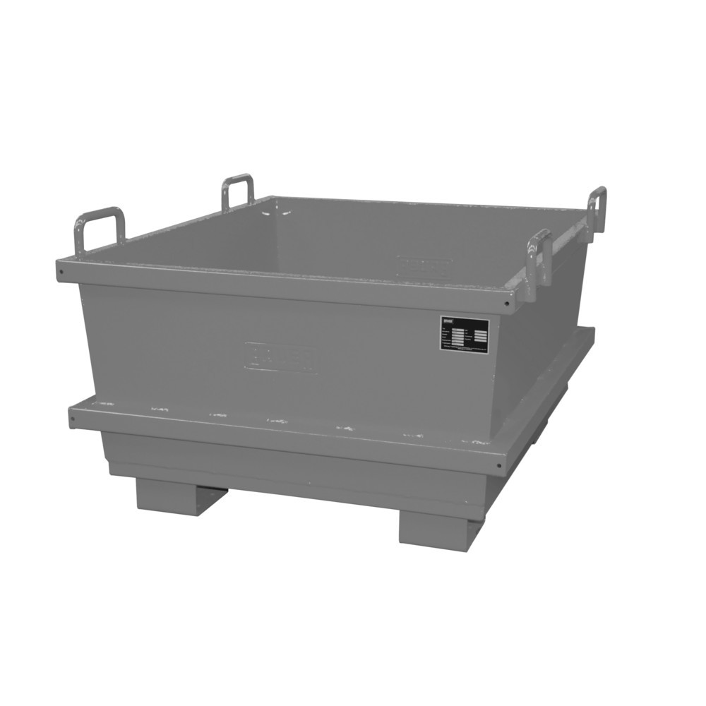 Produktabbildung: Bauer® Universal-Container Typ UC, Volumen 0,5 m³, RAL 7005 mausgrau