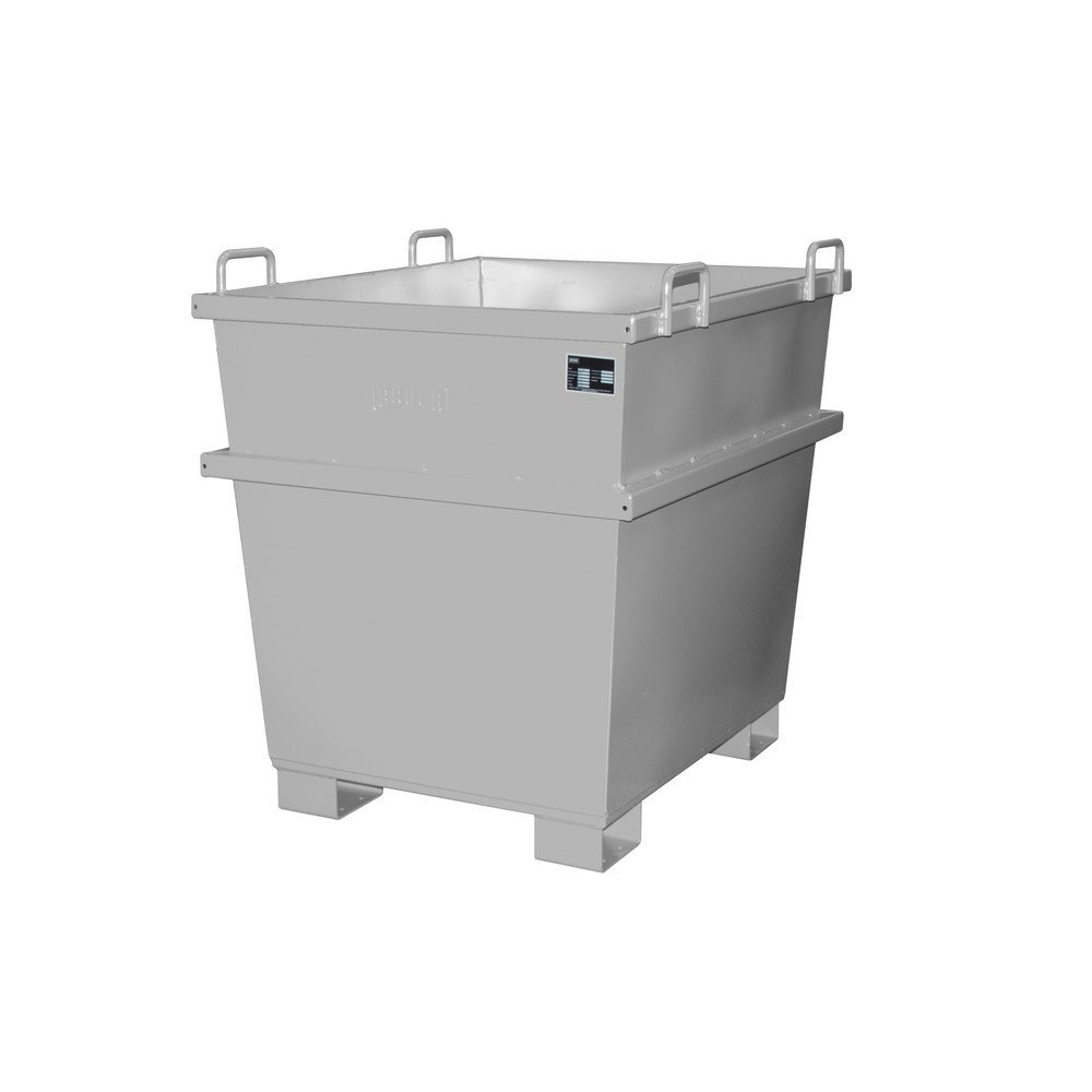 Produktabbildung: Bauer® Universal-Container Typ UC, Volumen 1 m³, RAL 7005 mausgrau