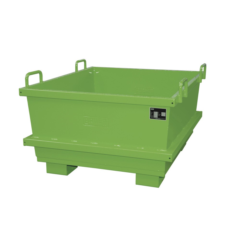 Produktabbildung: Bauer® Universal-Container Typ UC, Volumen 0,5 m³, RAL 6011 resedagrün