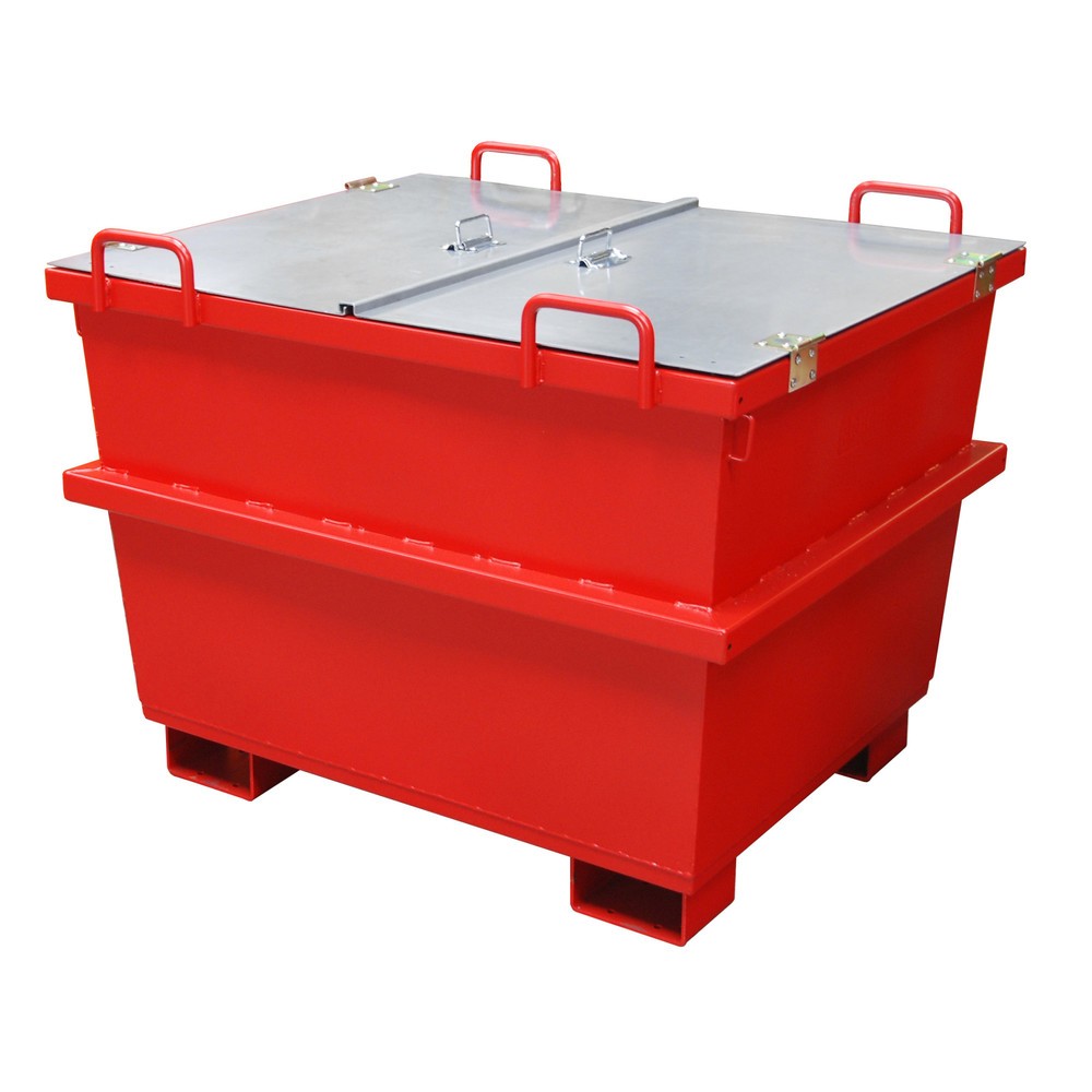 Produktabbildung Nr. 2: Bauer® Universal-Container Typ UC, Volumen 0,75 m³, RAL 3000 feuerrot