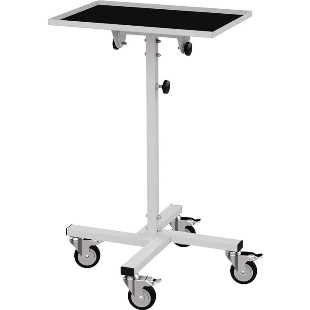 Produktabbildung: BEDRUNKA+HIRTH Materialständer, verstellbare Höhe 994-1344 mm, Ladefl.-L410xB610mm, Ablage neigbar bis 30 °, lichtgrau, RAL 7035