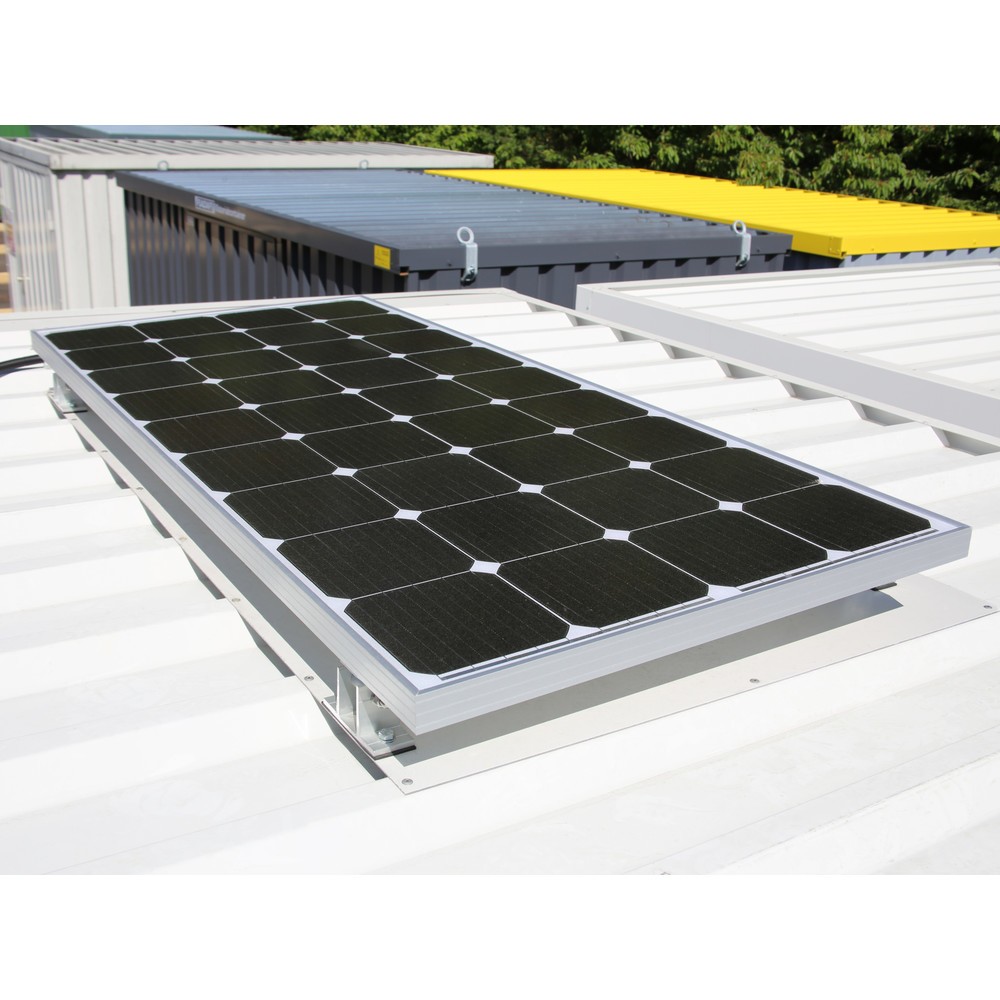 Produktabbildung: Beleuchtungspaket mit Solarstrom für SAFE Tank Gefahrstoffcontainer/FLADAFI® Materialcontainer