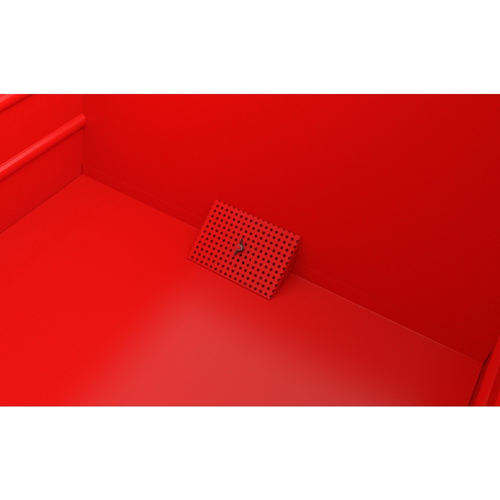 Produktabbildung Nr. 2: Benne à copeaux empilable Bauer® BSS 30, peinte, rouge feu