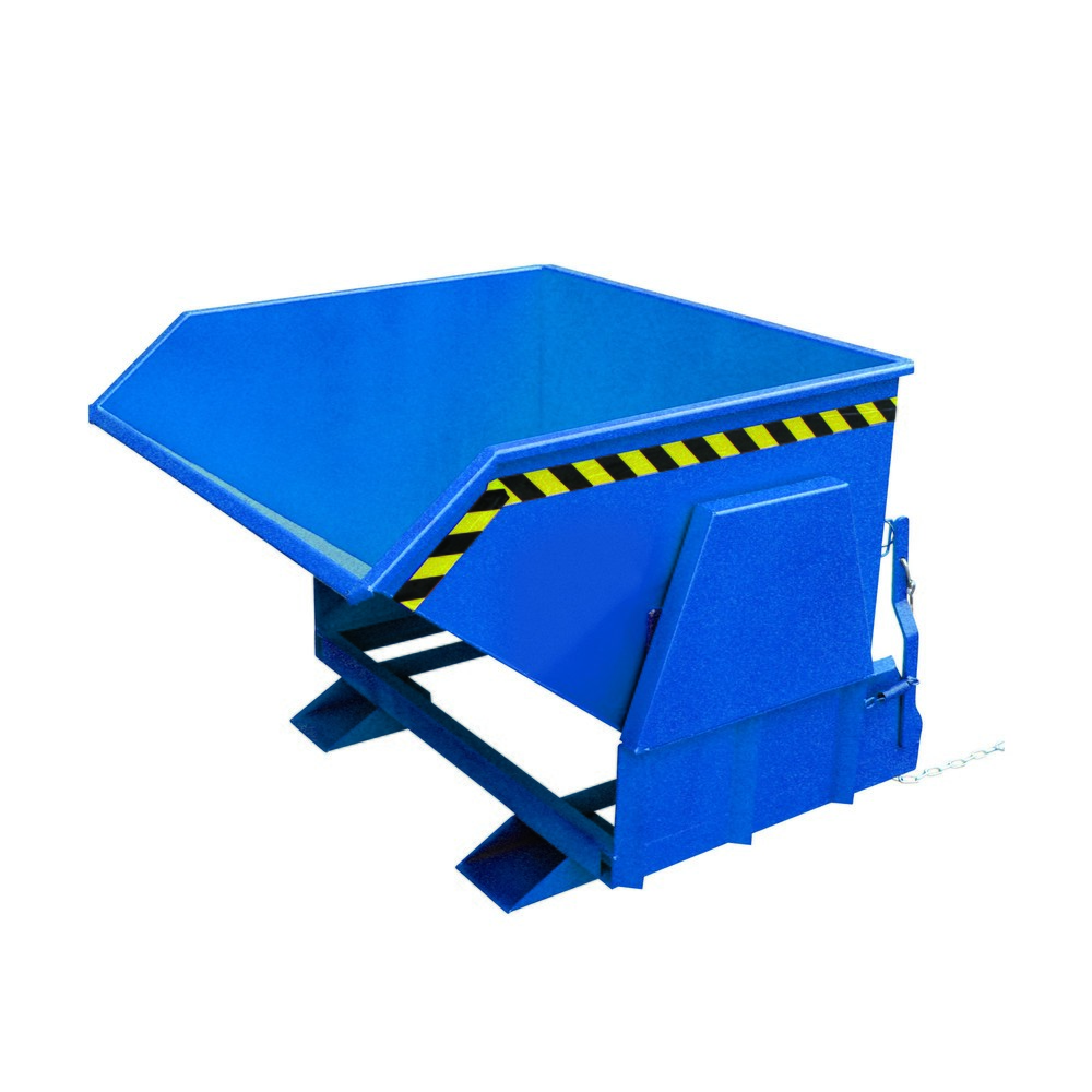Illustration du produit: Banne basculante Eichinger® avec patins protégés, 1 500 kg, 800 litres, bleu gentiane